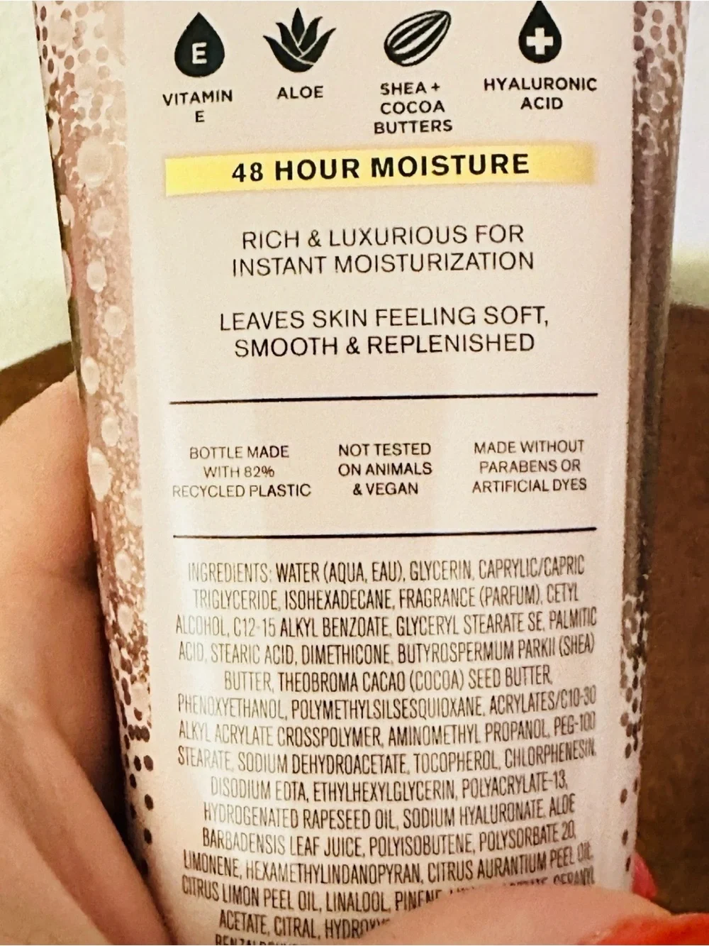 Bath & Body Works Champagne Toast Body Cream - Light Pink & Gold